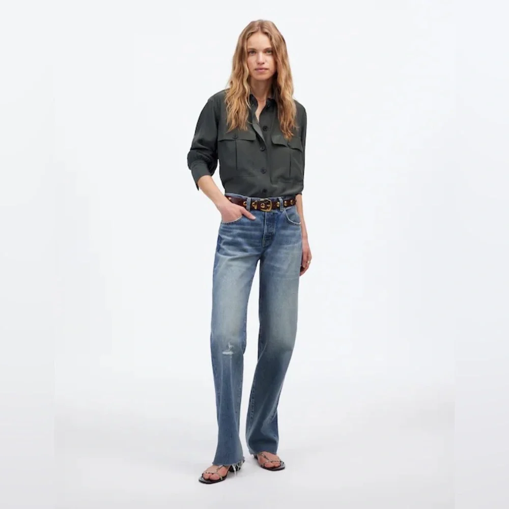 Madewell Women’s The Dean Easy Straight Jean, Monessen Wash, SIZE: 25 - Picture 2 of 16